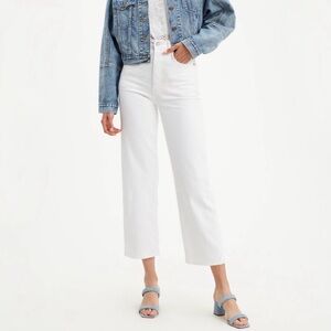 Levi's Ribcage Straight Ankle Women’s Jeans  white 27 x 27
